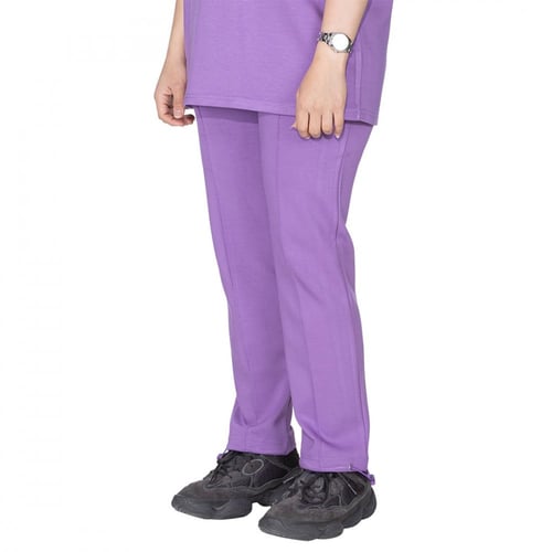 بنطلون سيلين بقصة واسعة (بنفسجي)