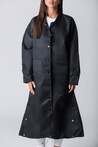 جاكيت أواي طويل أسود