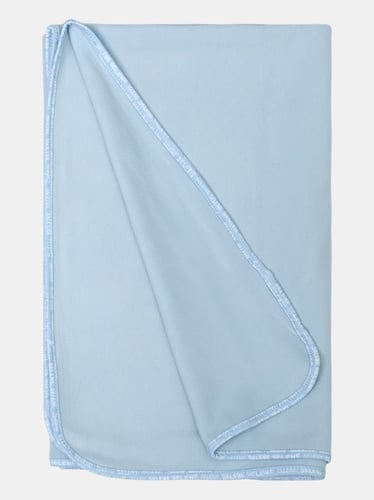 طقم بيبي ازرق أربع قطع بأزرار أمامية