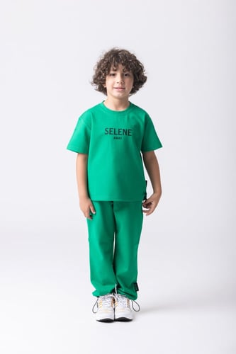 تيشيرت أواي أخضر للأطفال