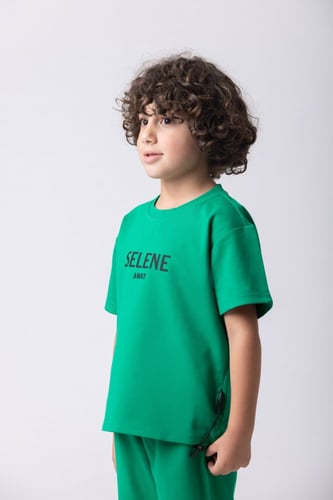 تيشيرت أواي أخضر للأطفال