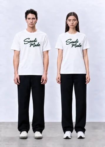 White “Saudi Made” Unisex T-Shirt