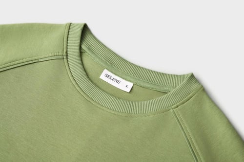 تيشيرت إنترلوك أخضر للجنسين