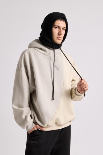 قطعة رأس برباط ورقبة عالية للجنسين أسود