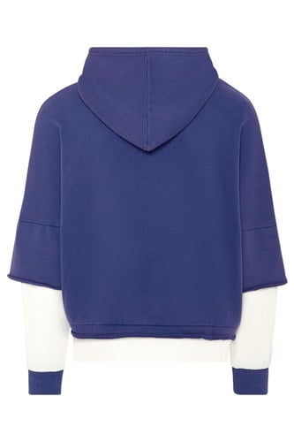 هودي بقصة واسعة Acid Wash وأكمام من لون مختلف للجن...