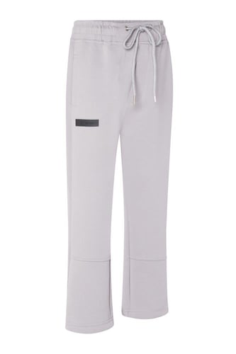 بنطلون جيرسيه مرن أوفرسايز للأطفال للجنسين - رمادي