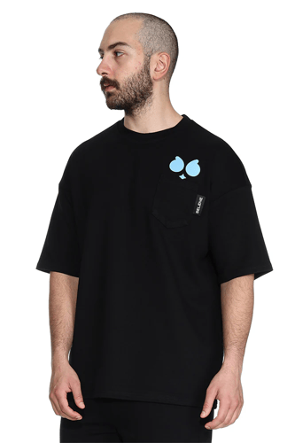 تيشيرت سيلين بعلامة الأعين من الأمام للجنسين (اسود...