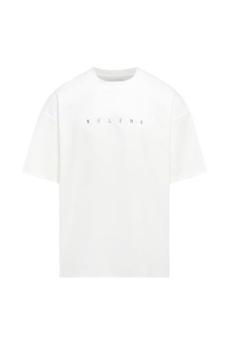 تيشيرت أوفرسايز بشعار SELENE للجنسين - أبيض