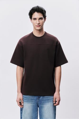 تيشيرت إنترلوك بني للجنسين