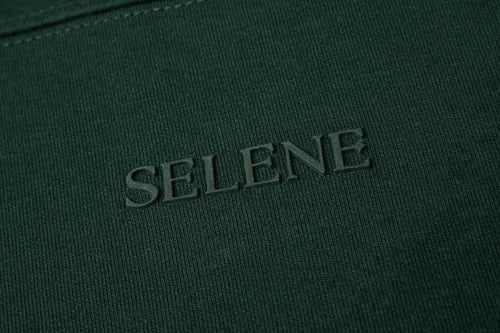 تيشيرت إنترلوك أخضر غامق للجنسين