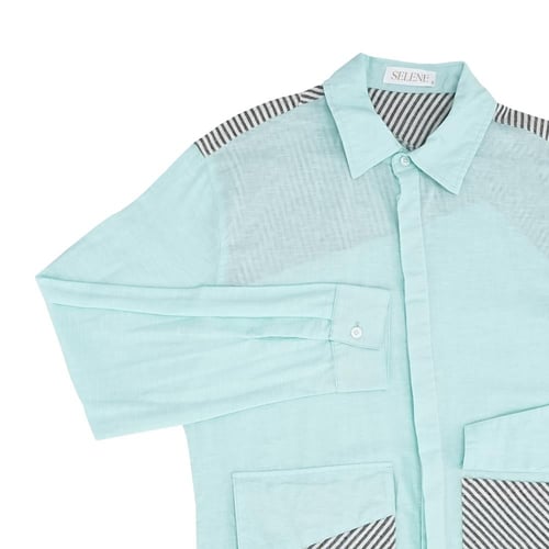 Linen Edge – قميص لينن بتصميم فريد وأسلوب جريء اخض...