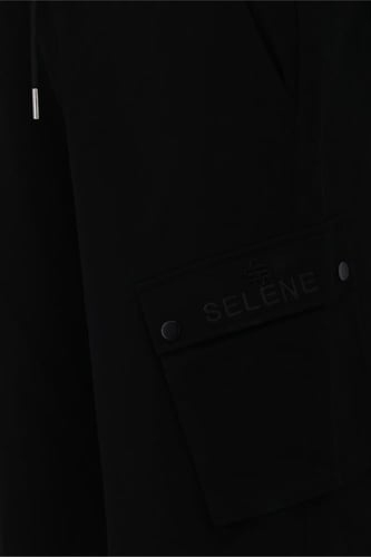 شورت كلاسيك بقصة عادية للجنسين - أسود