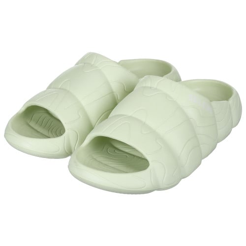 شبشب مفتوح من الأمام بنعل مطاطي مموج - أخضر فاتح