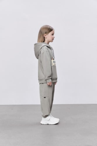 هودي رمادي للأطفال