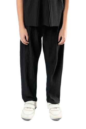 بنطلون واسع للأطفال للجنسين اسود