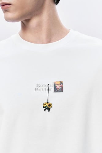 تيشرت أبيض رجالي