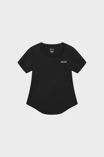 T-shirt Fall Basic Slim GYM Black 01