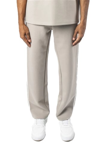 تي شيرت رمادي كبير للجنسين مع أكتاف منسدلة وشعار م...