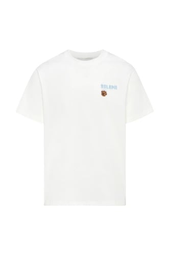 تيشيرت بقصة عادية للجنسين وطباعة الدب المرح - أوف...