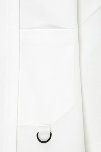 تيشيرت أوفرسايز بجيب وخياطة غير متماثلة للجنسين -...