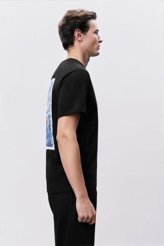 تيشرت أسود رجالي