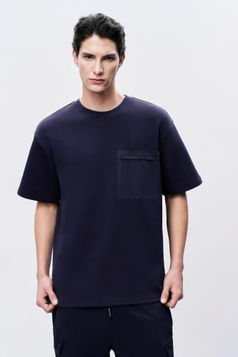 تيشرت أزرق للجنسين