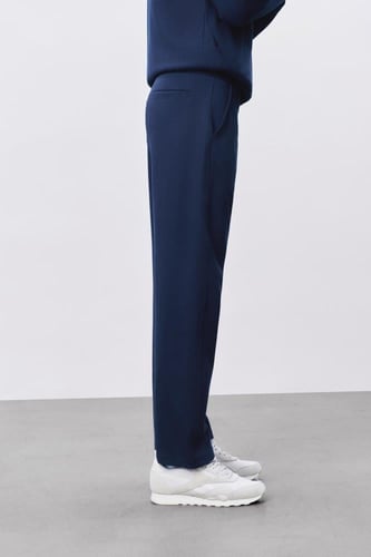 بنطال بيكيه رجالي أزرق