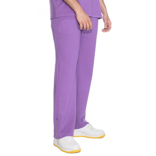 بنطلون سيلين واسع بسحاب بالأسفل (بنفسجي)