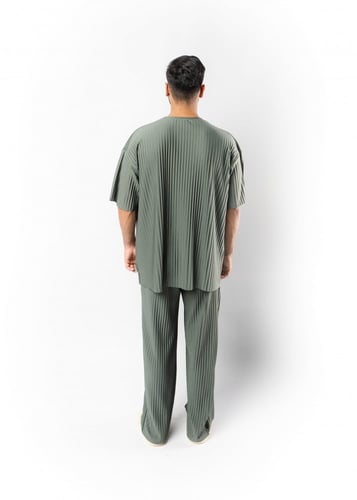 تيشرت واسع للجنسين كاكي