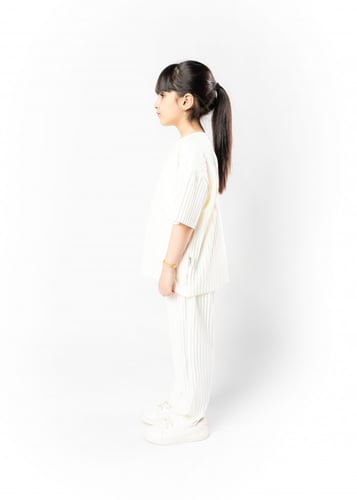 تيشرت واسع للأطفال للجنسين اوف وايت