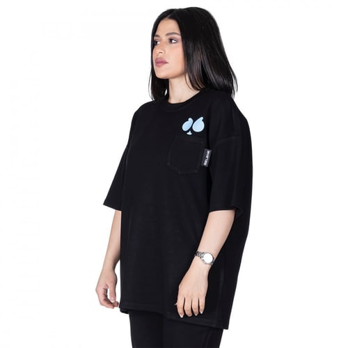 تيشيرت سيلين بعلامة الأعين من الأمام للجنسين (اسود...