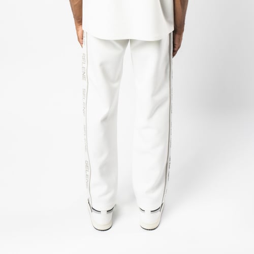 بنطلون اوف وايت مستقيم الساق للجنسين مع حزام خصر و...