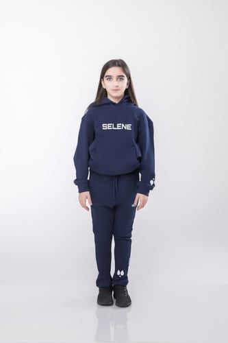 هودي أعين سيلين للأطفال أزرق داكن