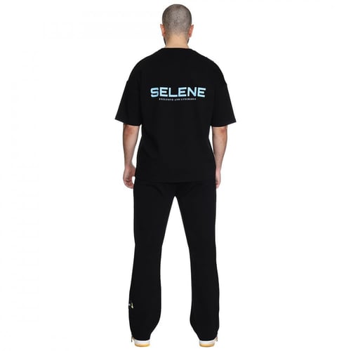 تيشيرت بشعار سيلين من الخلف للجنسين (اسود)