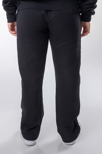 بنطلون سيلين واسع أسود