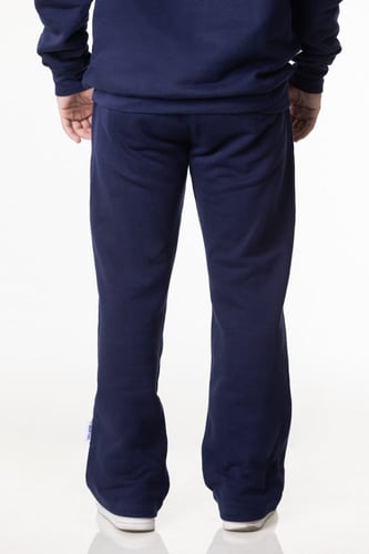 بنطلون سيلين واسع أزرق داكن