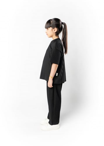 بنطلون واسع للأطفال للجنسين اسود