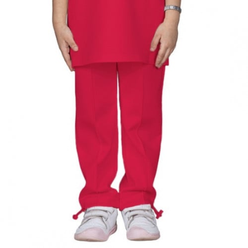 بنطلون سيلين بقصة واسعة للأطفال (احمر)