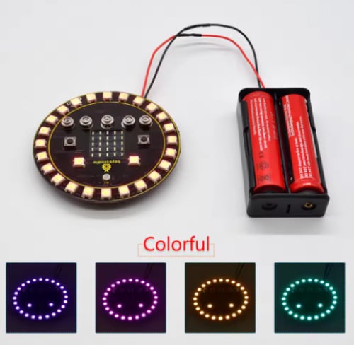 لوحة شيلد حلقية LED RGB لمايكروبت