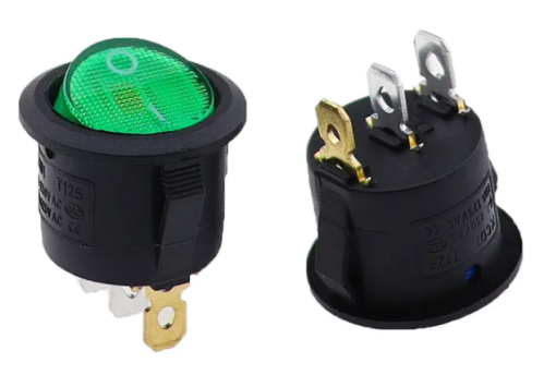 Round Rocker Switch ON/OFF