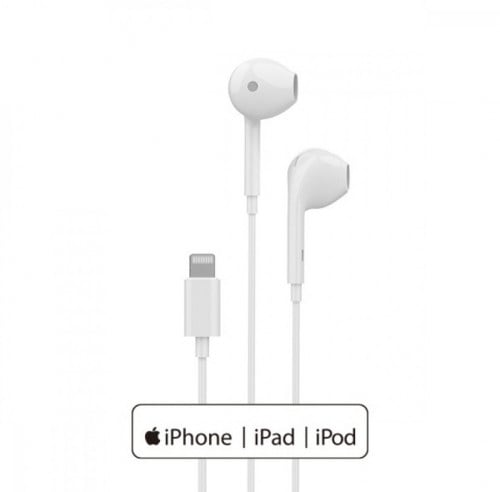 سماعات ايفون معتمدة - شارم برو - ابيض- ضمان سنتين