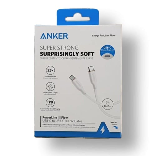 كيبل من انكر تايب سي تايب سي واط 100