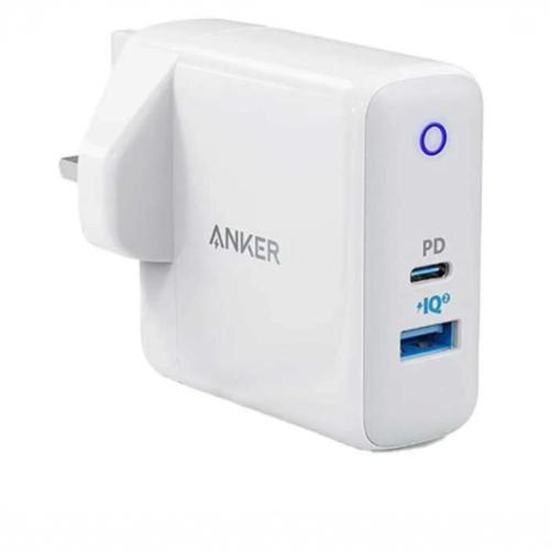 شاحن جداري انكر باور بورت بقوة 35 واط بمنفذين USB-...