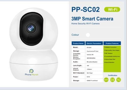 كاميرا مراقبة منزلية واي فاي من فونت بلانت بدقة 3...