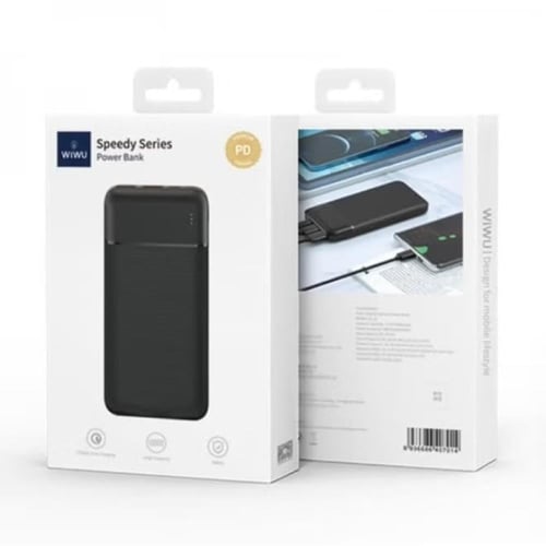 شاحن متنقل WiWU بسعة 20000mAh بأربع منافذة منفذين...