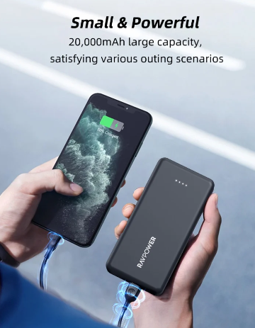 راف باور بطارية بسعة 20 الف ملي امبير 15 واط