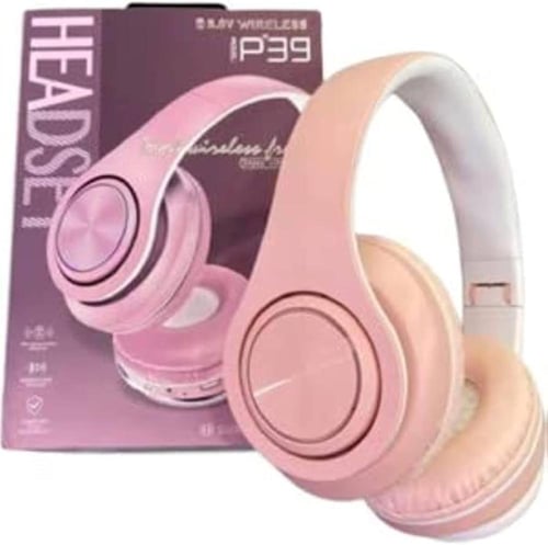 سماعة راس ستيريو لاسلكية بصوت باس محيطي P39 تدعم ب...