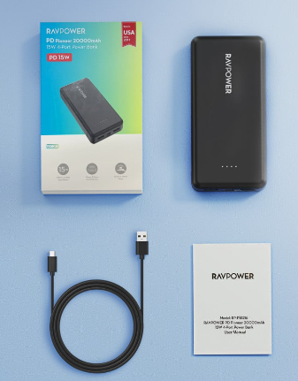 راف باور بطارية بسعة 20 الف ملي امبير 15 واط