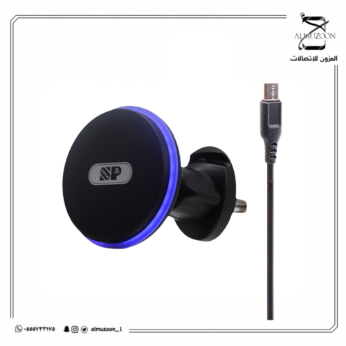 حامل جوال للسيارة يدعم الشحن اللاسلكي بتقنية الماج...