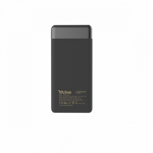 شاحن متنقل 20 واط 10,000mAh- اكتيف بريمو - اسود